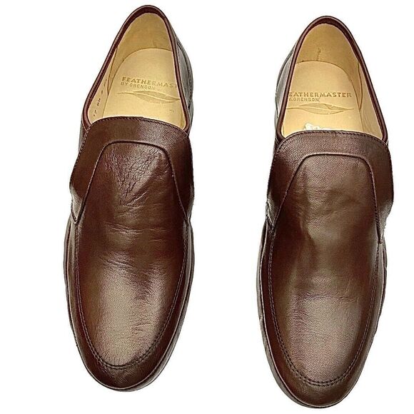 Grenson Baxter Mens Loafers Brown Leather Feathermaster UK 8.5 US 9.5 England main image 6